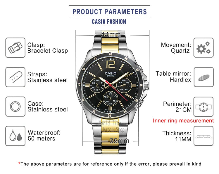 Casio watch men top brand luxury set quartz watch Waterproof men watch military Watch часы мужские relogio masc