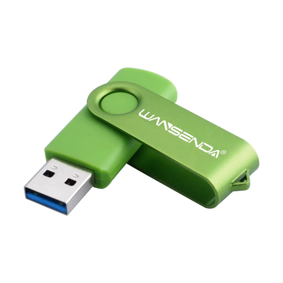 WANSENDA USB Flash Drive 3.0 Pen Drive 256GB 128GB 64GB 32GB 16GB 8GB 4GB Rotating Design Memory Stick Pendrive Cle USB Stick