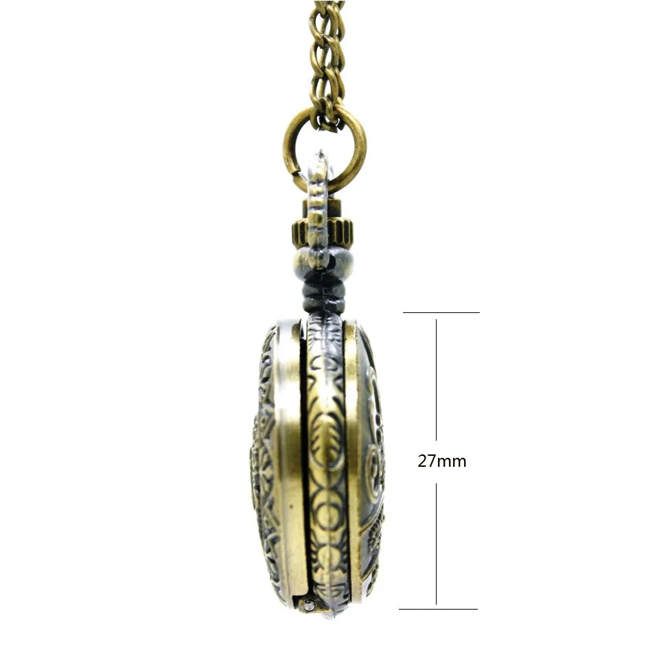 (3009) 12pcs/lot vintage Flower Hollow see Through steampunk Women Necklace Pocket Watch pendant, wholesale gift