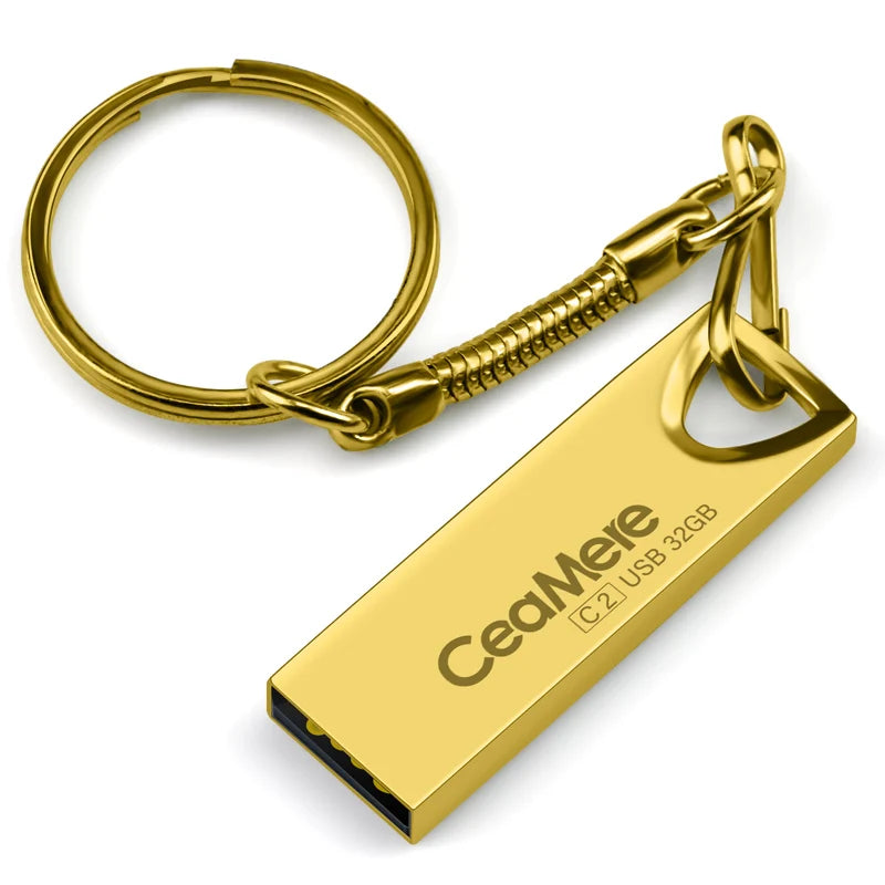 Ceamere 2PCS C2 USB Flash Drive 8GB/16GB/32GB/64GB Pen Drive Pendrive USB 2.0 Flash Drive Memory stick  USB disk 512MB 256MB