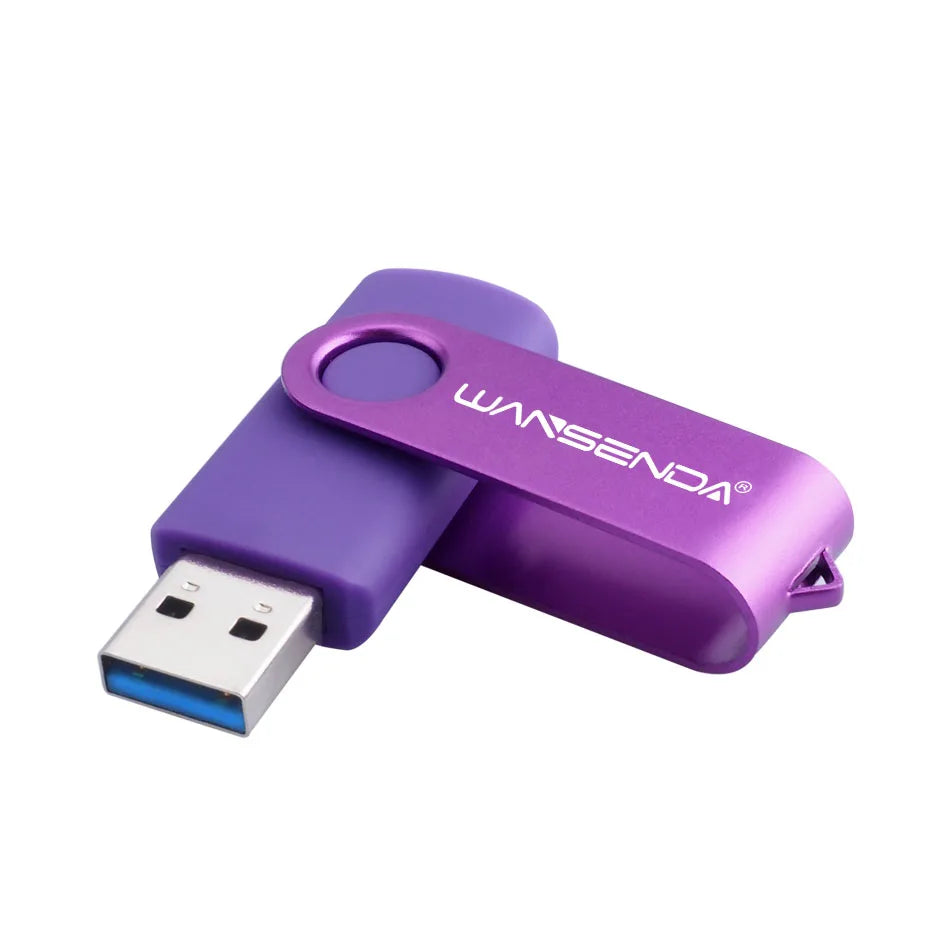 WANSENDA USB Flash Drive 3.0 Pen Drive 256GB 128GB 64GB 32GB 16GB 8GB 4GB Rotating Design Memory Stick Pendrive Cle USB Stick