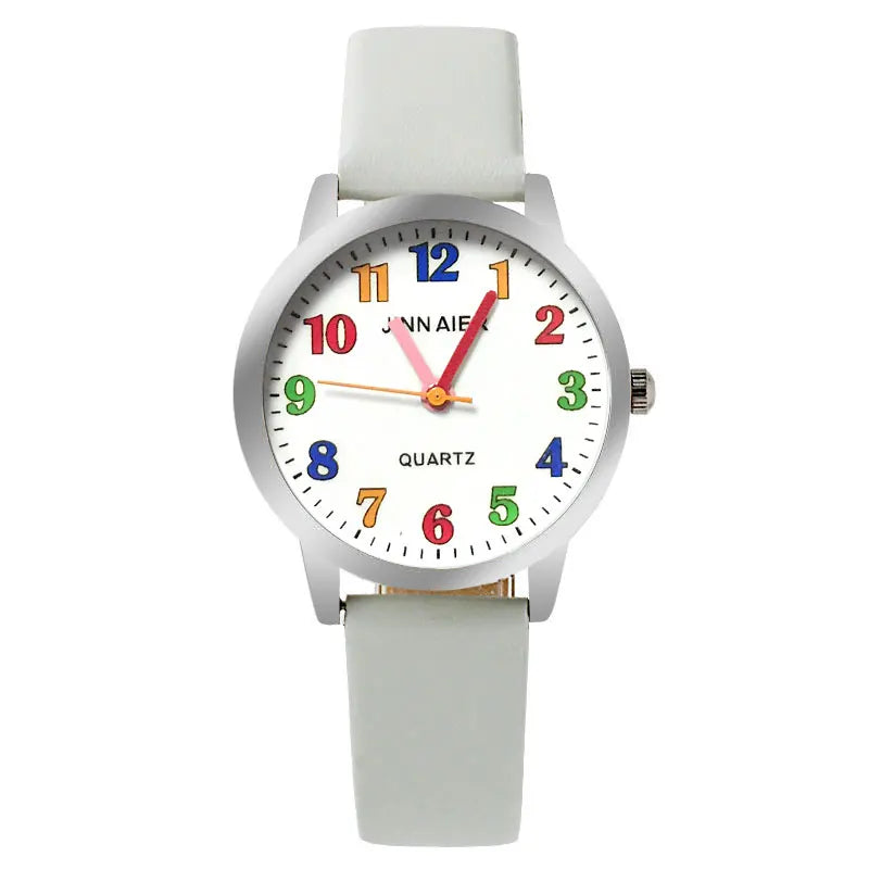 Top Brand Kids Children Fashion Watches Quartz Analog Cartoon Leather Strap Wrist Watch Boys Girls