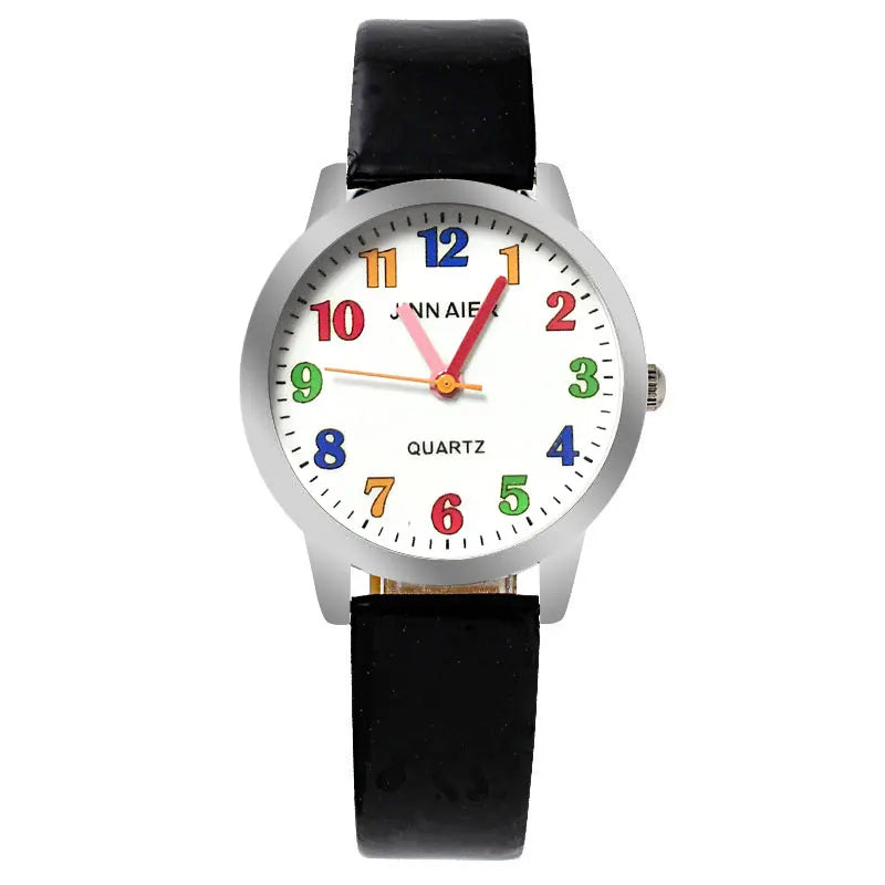 Top Brand Kids Children Fashion Watches Quartz Analog Cartoon Leather Strap Wrist Watch Boys Girls