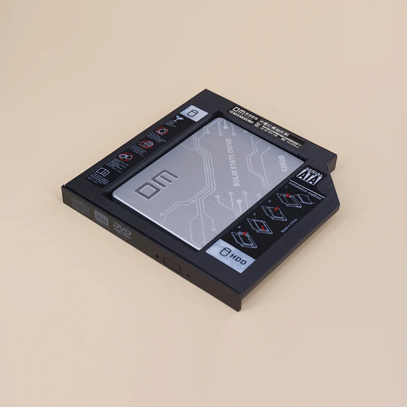 DM DW95 HDD Caddy 9.5mm Plastic Optibay SATA 3.0 Hard Disk Drive Box Enclosure DVD Adapter 2.5 SSD 2TB For Laptop CD-ROM