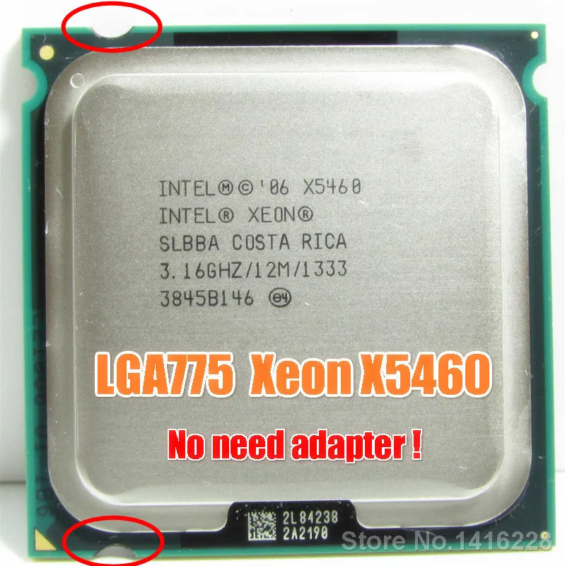 Intel Xeon X5460 Processor 3.16GHz cpu works on LGA 775 motherboard