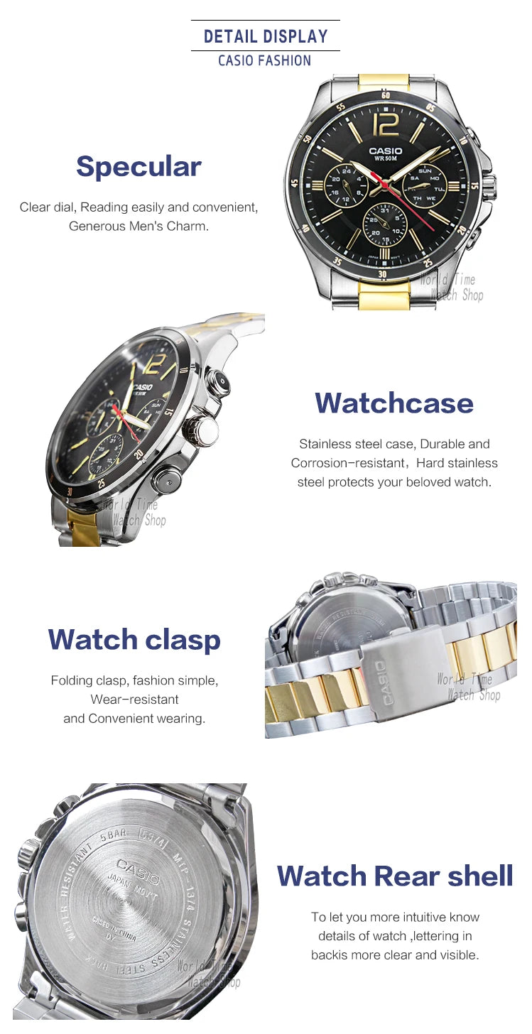 Casio watch men top brand luxury set quartz watch Waterproof men watch military Watch часы мужские relogio masc