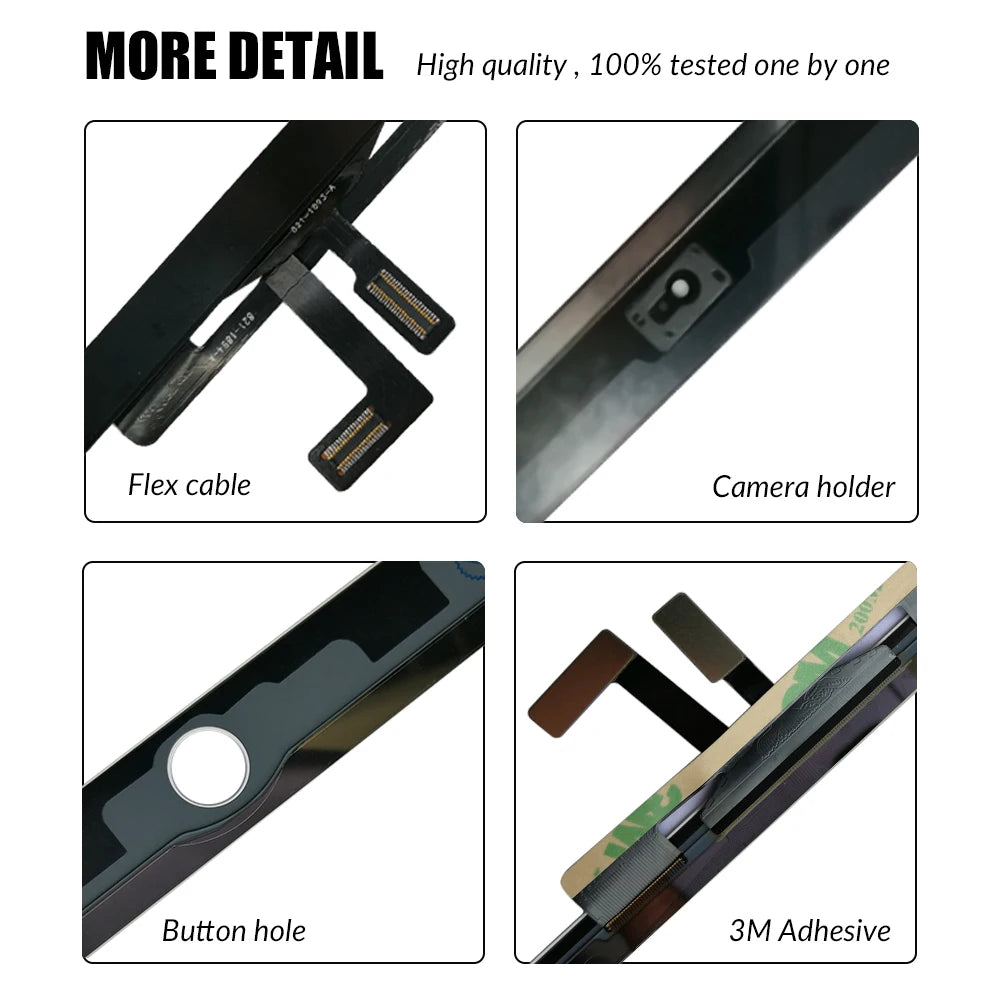 New For iPad Air 1 iPad 5 LCD Outer Touch Screen Digitizer Front Sensor Glass Display Panel Replacement A1474 A1475 A1476