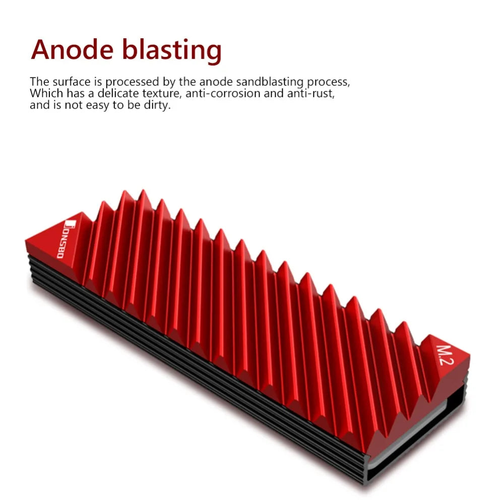 M2 SSD NVMe Heat Sink Jonsbo M2 2280 Solid State Hard Disk Aluminum Heatsink with Thermal Pad for Desktop PC Accessories