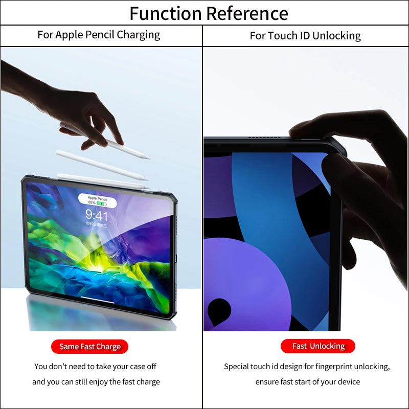 Xundd Case For iPad Air 4 5 Case Shockproof Protective Tablet Holder Case For iPad Pro 10.2 10.9 11 12.9 7 8 9 Mini 4 5 6 Case