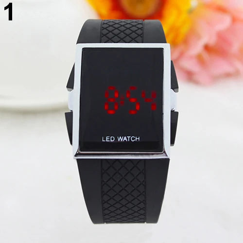 LED Digital Display Square Case Cool Sports Casual Wrist Watch Easy To Read, with LED Light, Sports Dropshipping!