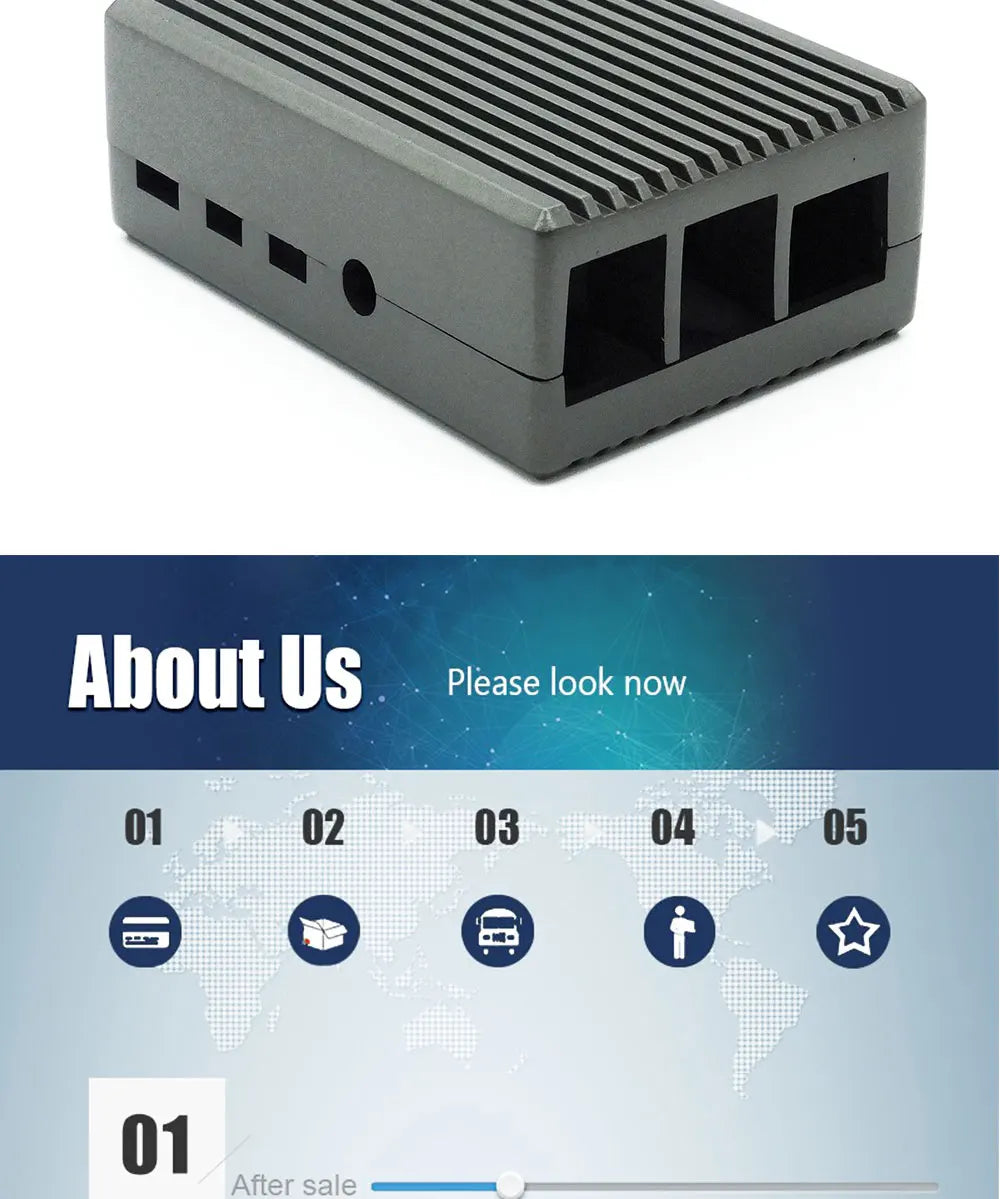 Raspberry Pi 4 Model B Dual Fans CNC Aluminum Alloy Case Metal 5 Color Armor Shell with Heat Sinks for Raspberry Pi 4B/3B+/3B