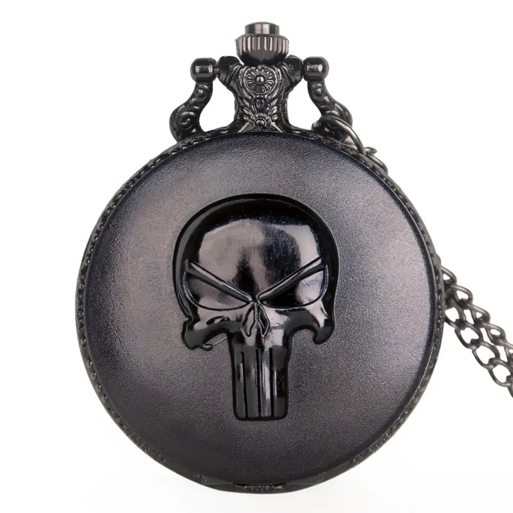 New Skull Quartz Pocket Watches Necklace Chain Pocket Watches For Mens Womens Antique Unisex Watch Best Gifts