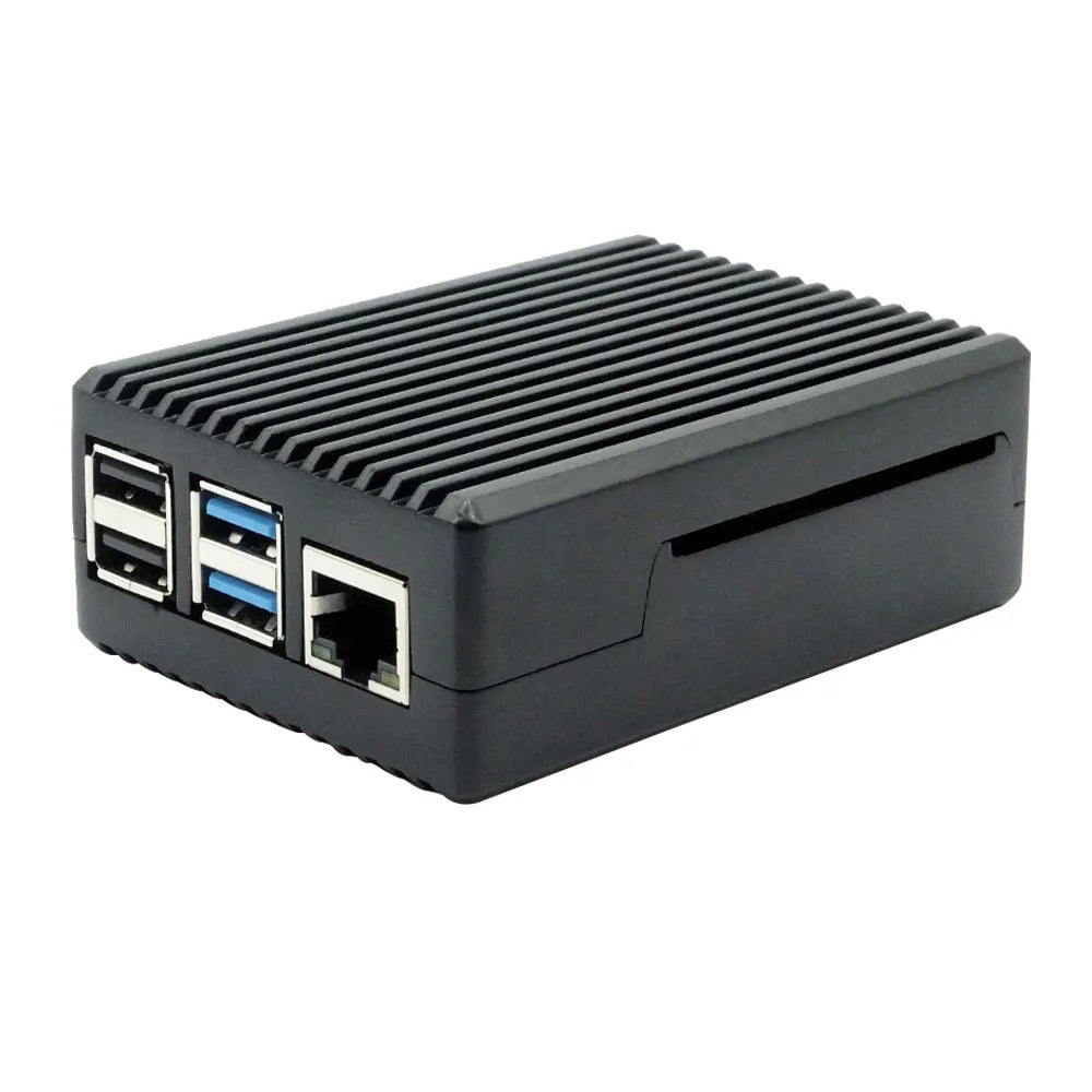 Raspberry Pi 4 Model B Dual Fans CNC Aluminum Alloy Case Metal 5 Color Armor Shell with Heat Sinks for Raspberry Pi 4B/3B+/3B