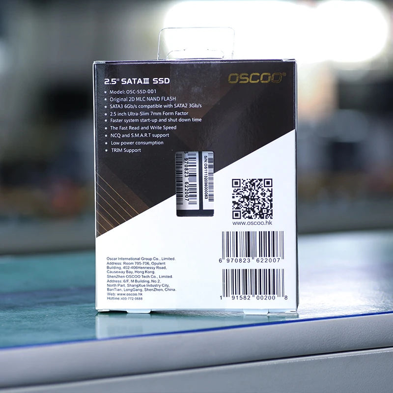 OSCOO 2.5 inch Sata3 MLC SSD Hard Drive 128GB 256GB 512GB Hdd Hard Disk Disc 2.5 " Internal Solid State Drive for laptop desktop