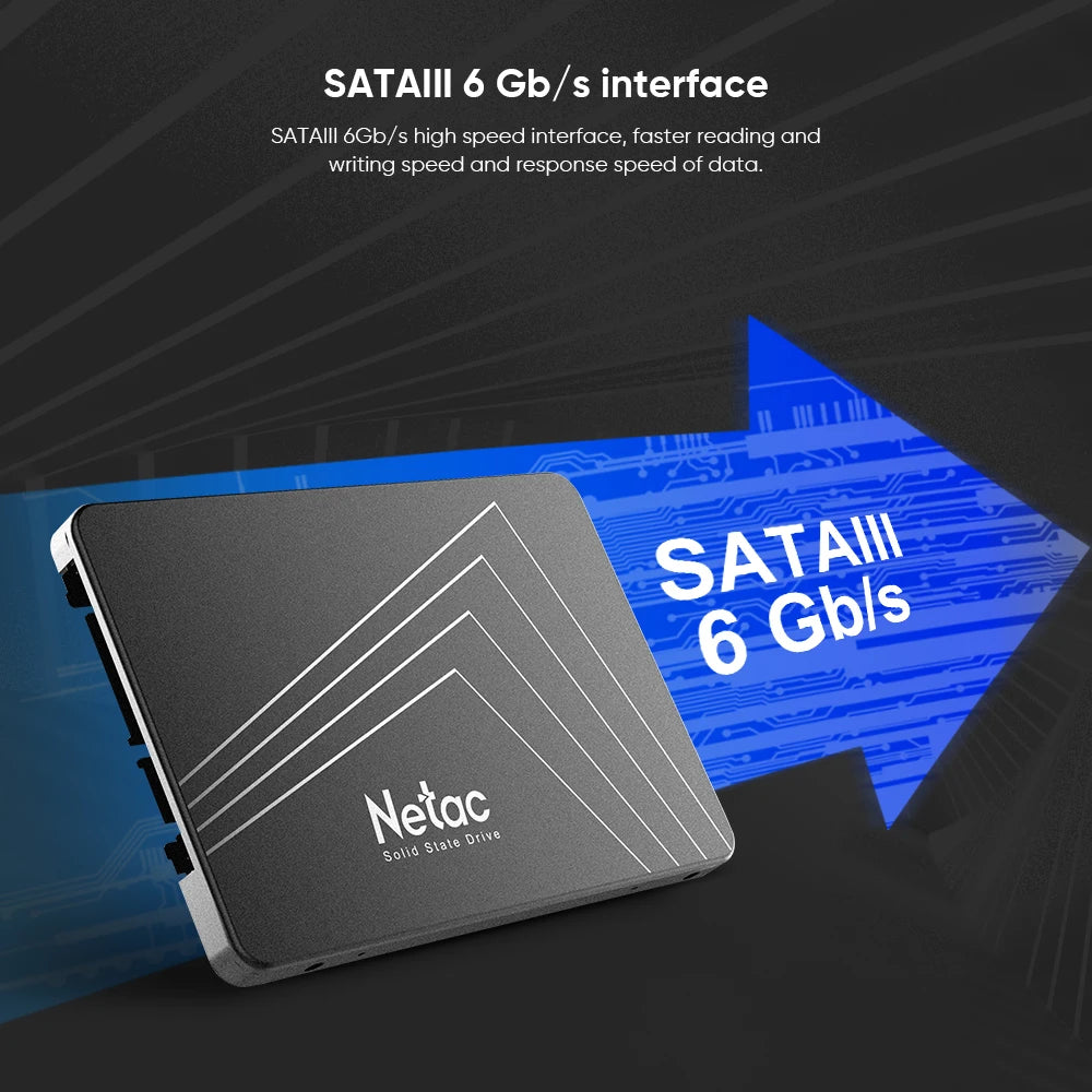 Netac SSD 1tb 2tb 2.5 Inch SSD SATA3 SATA 512gb 256gb 128gb 480gb Internal Solid State Hard Drive Disk for Laptop Desktop