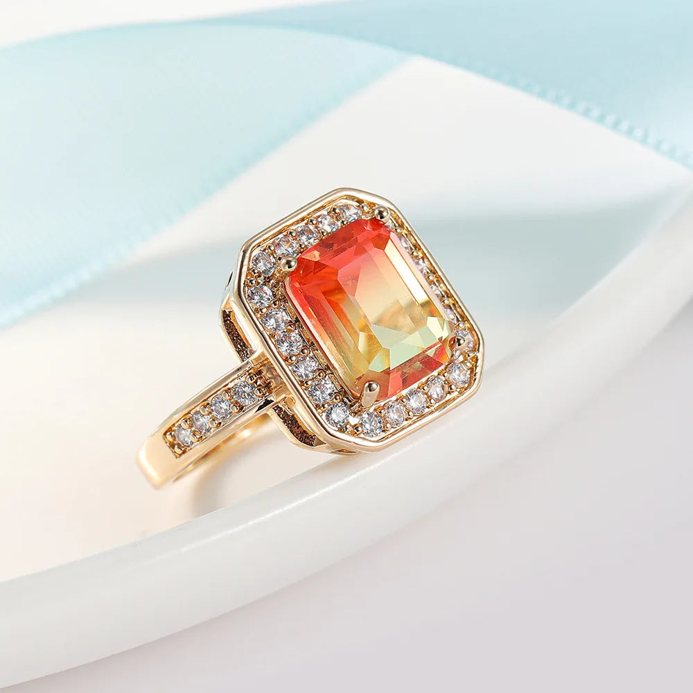 Beautiful Tourmaline Cut Nano Simulated Zultanite Color Change Diaspore Women Wedding Cocktail Ring 925 Sterling Plata