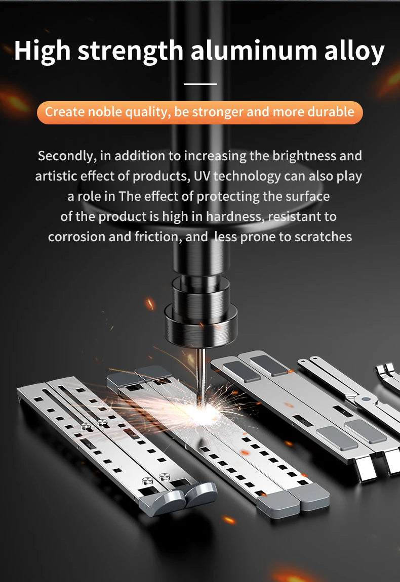 Adjustable Laptop Stand Aluminum For Macbook Computer PC iPad Tablet Table Support Notebook Stand Cooling Pad Laptop Holder Base
