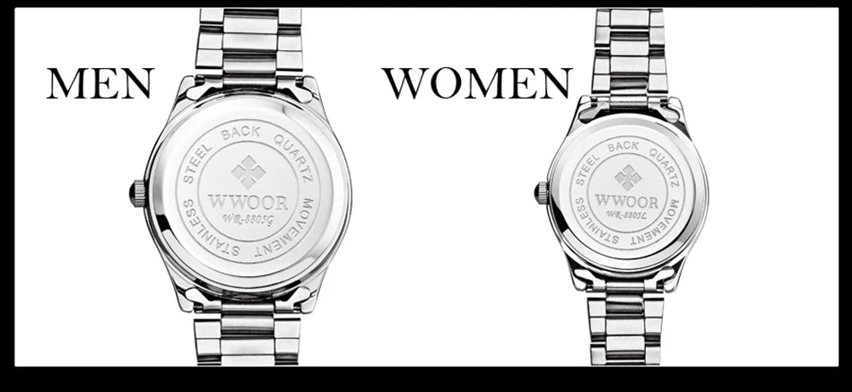 WWOOR Watch Women fashion Designer Style Quartz Casual Ladies Wrist Watch arabic numerals Small Bracelet Watches Stainless Steel