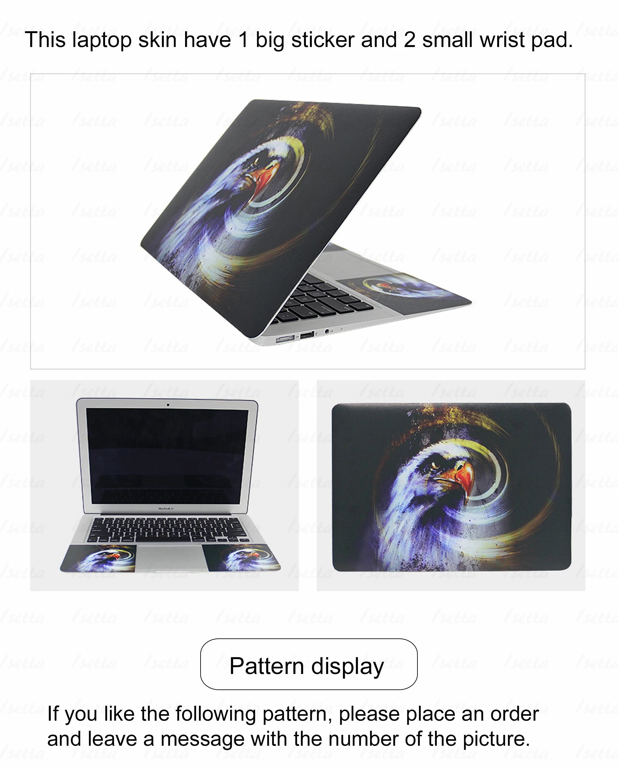 Animal Laptop Skin HP Protector 15.6 Cover Notebook Sticker Mackbook Art Decal for Dell Lenovo  Asus  Acer Customize Your Iamge