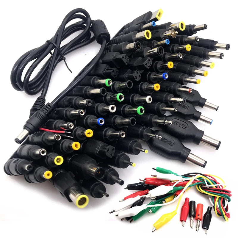 1 Set Universal Laptop DC Power Supply Adapter Connector Plug AC DC conversion head Jack Charger Connectors Laptop Power Adapte