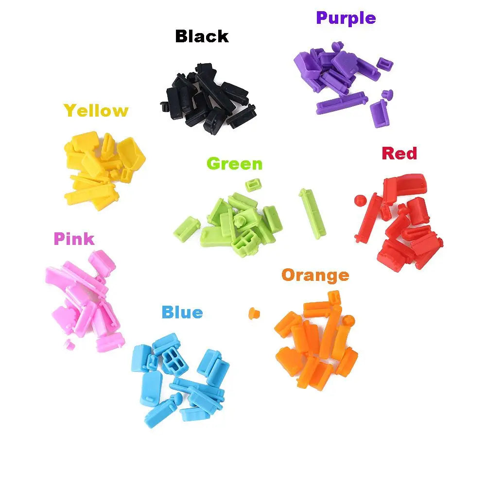 Colorful Universal RJ45 Interface Computer Accessories Laptop Anti Dust Plug Stopper USB Type-C Port Dustproof Cover