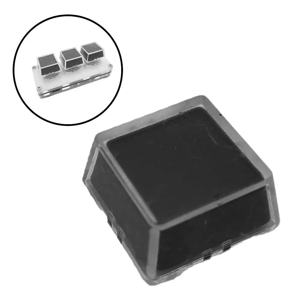 10Pcs Transparent Keycaps Double-layer Keycaps Removable Paper Clips Custom MX Switch Relegendable Keycap Shell Protection