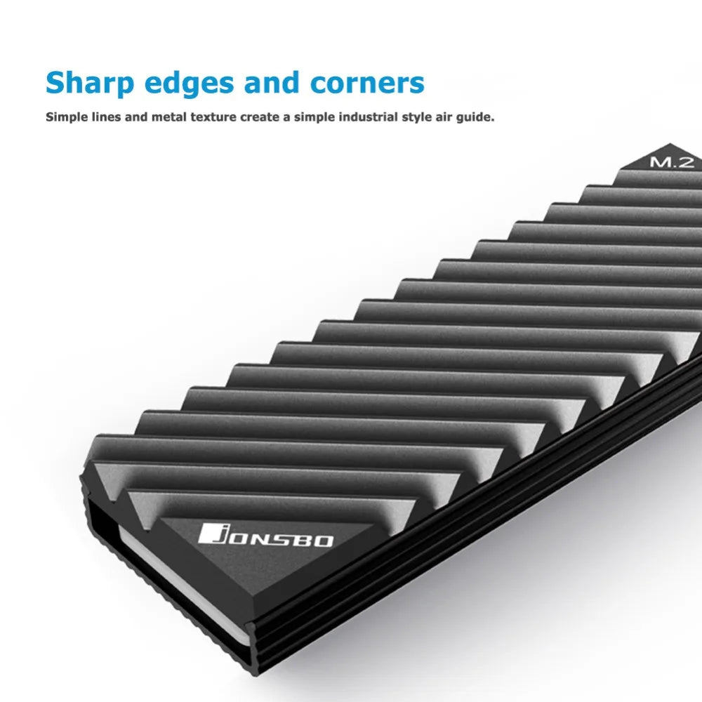 M2 SSD NVMe Heat Sink Jonsbo M2 2280 Solid State Hard Disk Aluminum Heatsink with Thermal Pad for Desktop PC Accessories