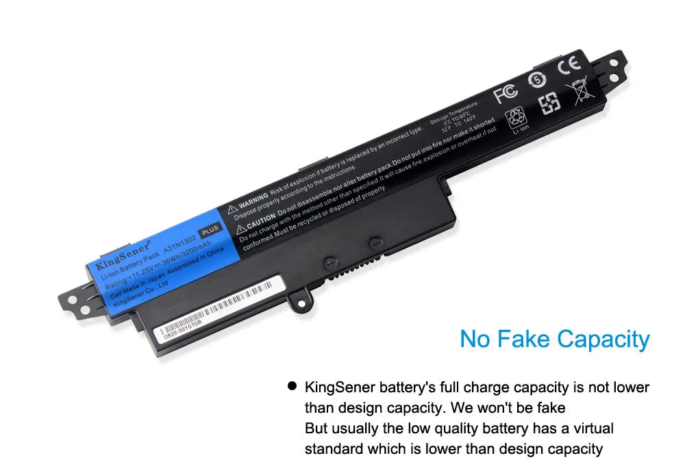 KingSener A31N1302 Laptop Battery For ASUS VivoBook X200CA X200MA X200M X200LA F200CA X200CA R200CA 11.6" A31LMH2 A31LM9H