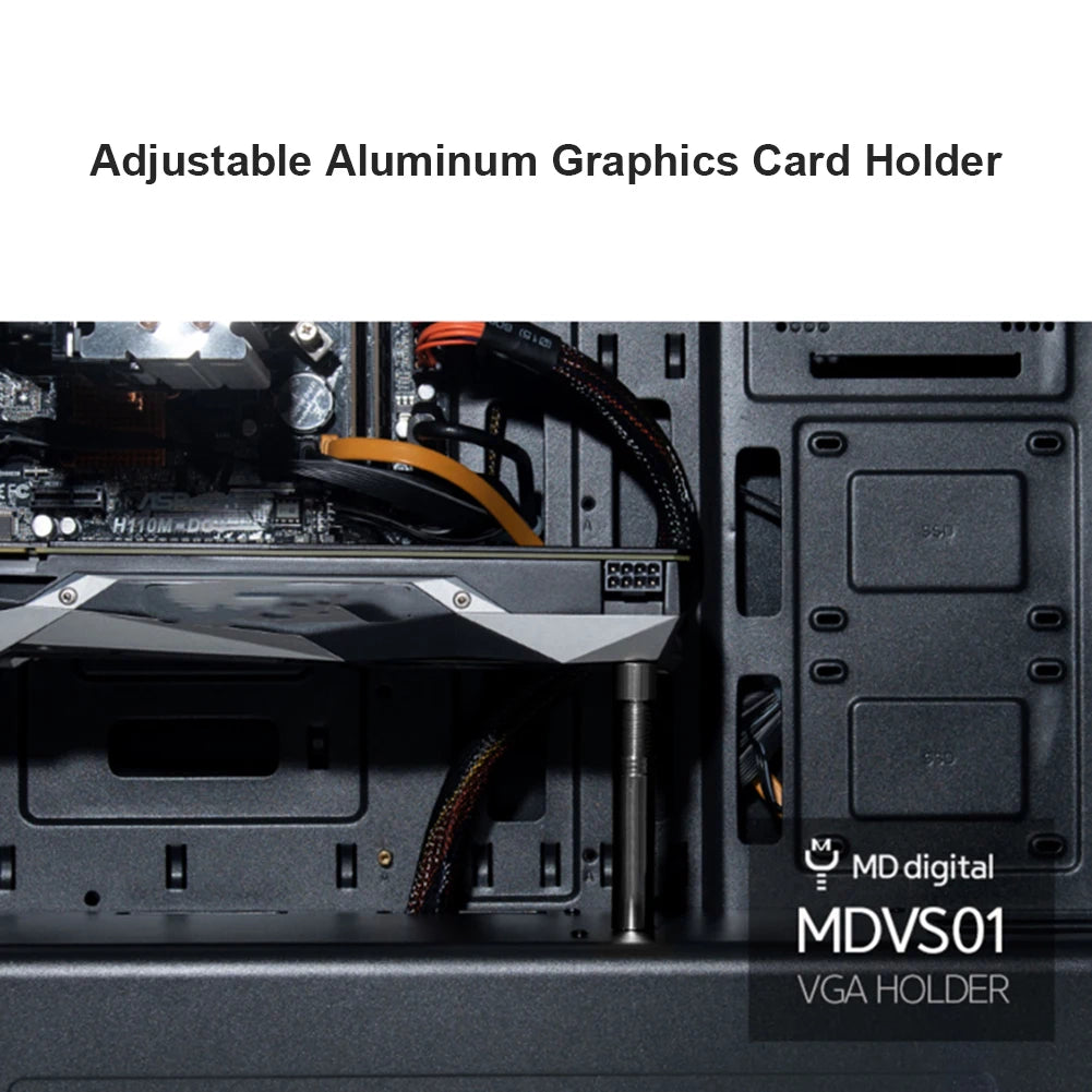 Graphics Card GPU Brace Support Adjustable Aluminum Alloy Video Card Sag Holder Bracket Jack Desktop PC Case Accessories