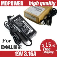 Original 19.5V 3.34A 65W laptop charger ac adapter for Dell Vostro 15 3561 3562 3565 3568 3572 3578 5568 5370 XPS 13 9333 9344