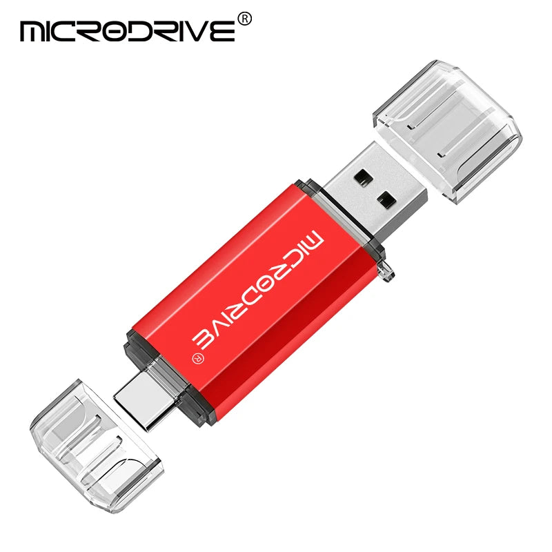 OTG USB Flash Drive 8GB 16GB for Android Phone 64GB pendrive 128gb 32GB type c pen drive Metal memory stick cle usb