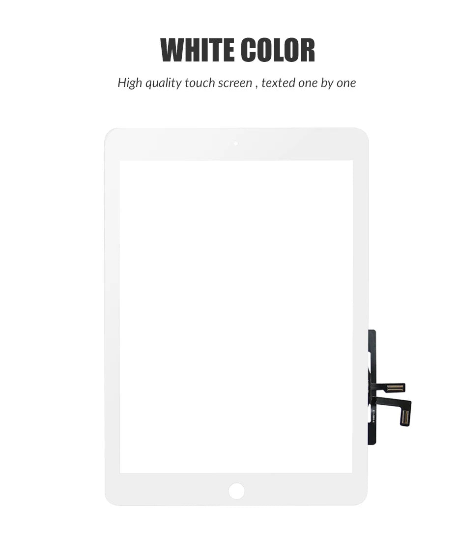New For iPad Air 1 iPad 5 LCD Outer Touch Screen Digitizer Front Sensor Glass Display Panel Replacement A1474 A1475 A1476