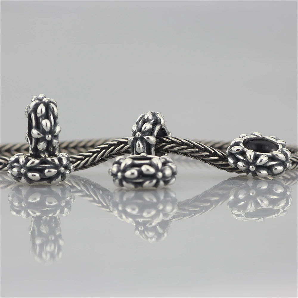 Mistletoe 925 Sterling Silver Cute Sweet Strawberries Stopper Spacer Charm Bead Fit European 3.0mm Bracelet Jewelry