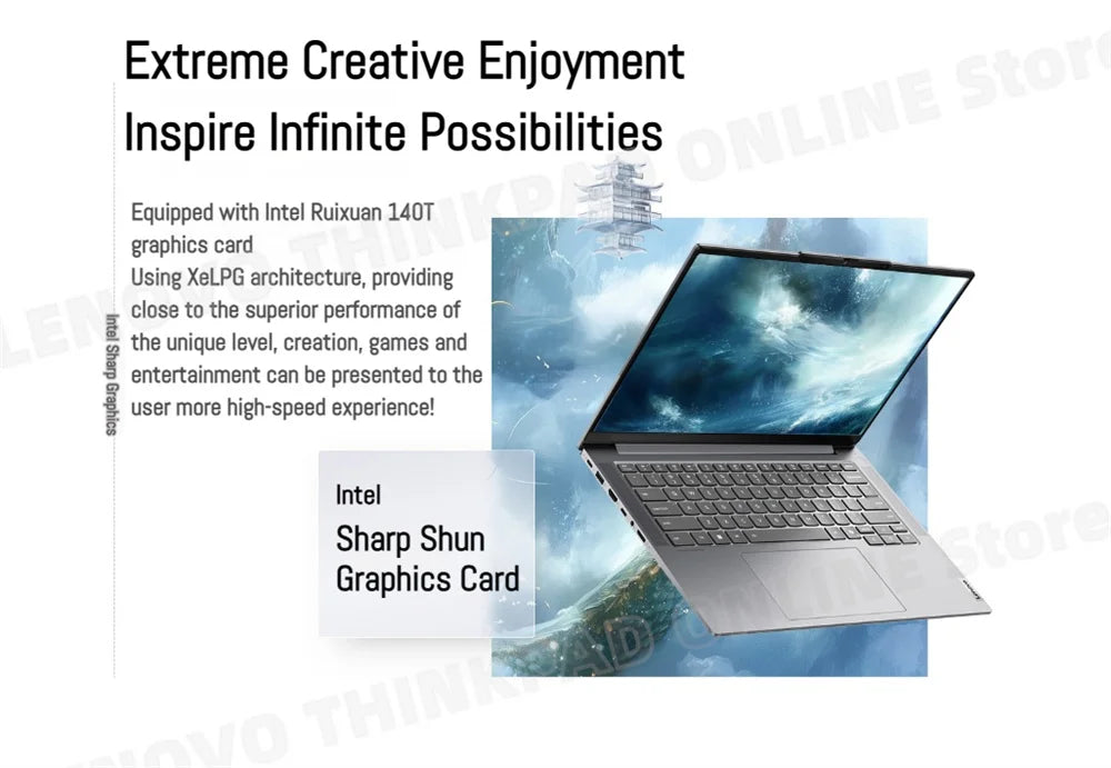 【2025 New】Lenovo ThinkBook 14+ Laptop U5-225H/U7-255H/U9-285H Arc 130T/140T 14.5inch 3K 120Hz Matte Screen