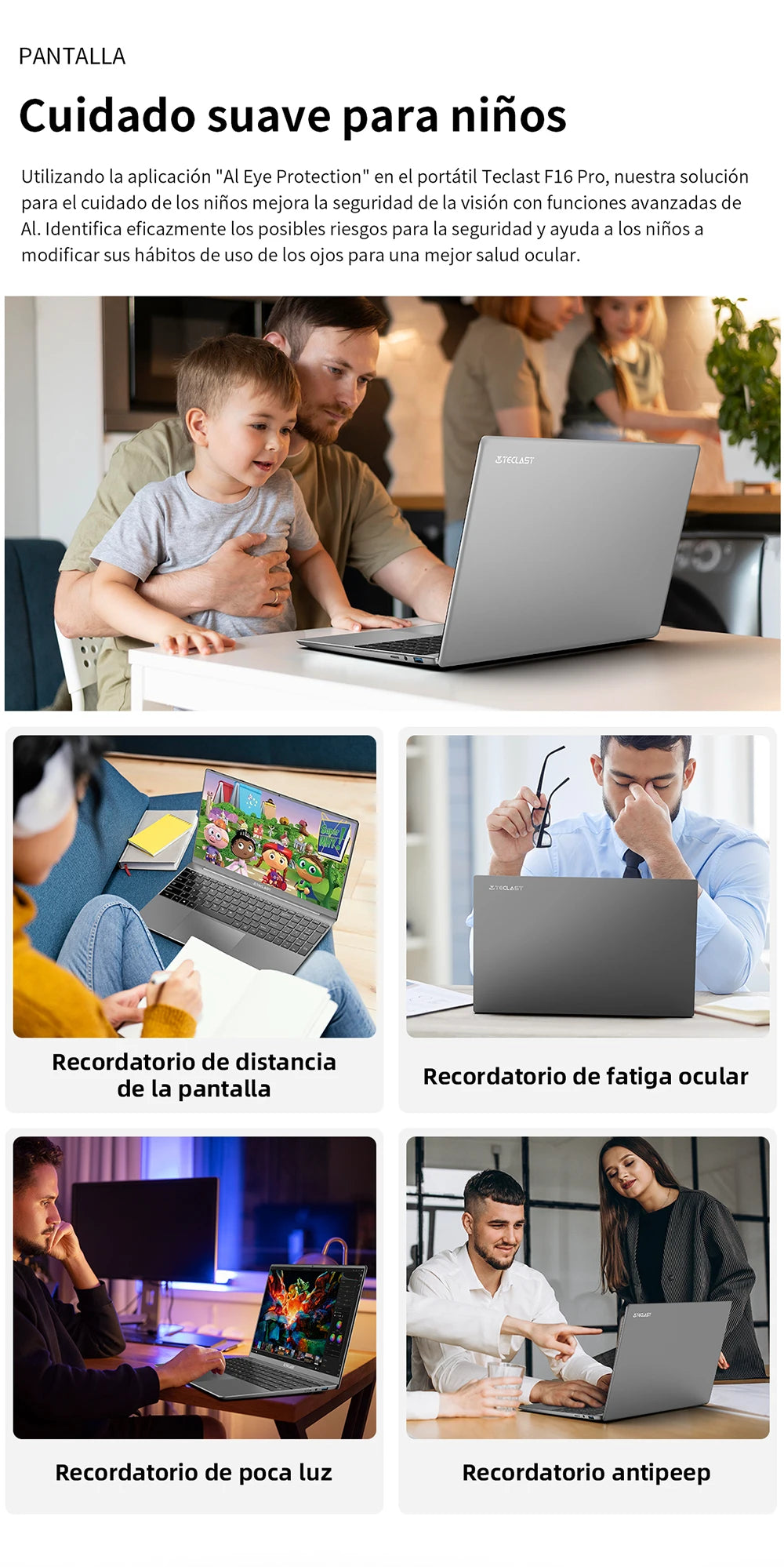 TECLAST F16 Pro 15.6 inch Laptop 16GB RAM 512GB SSD Computers for Intel N95 CPU 1920x1080 IPS Backlit Keyboard Mini-HDMI WiFi 6 USB3.2 F16Pro Notebook