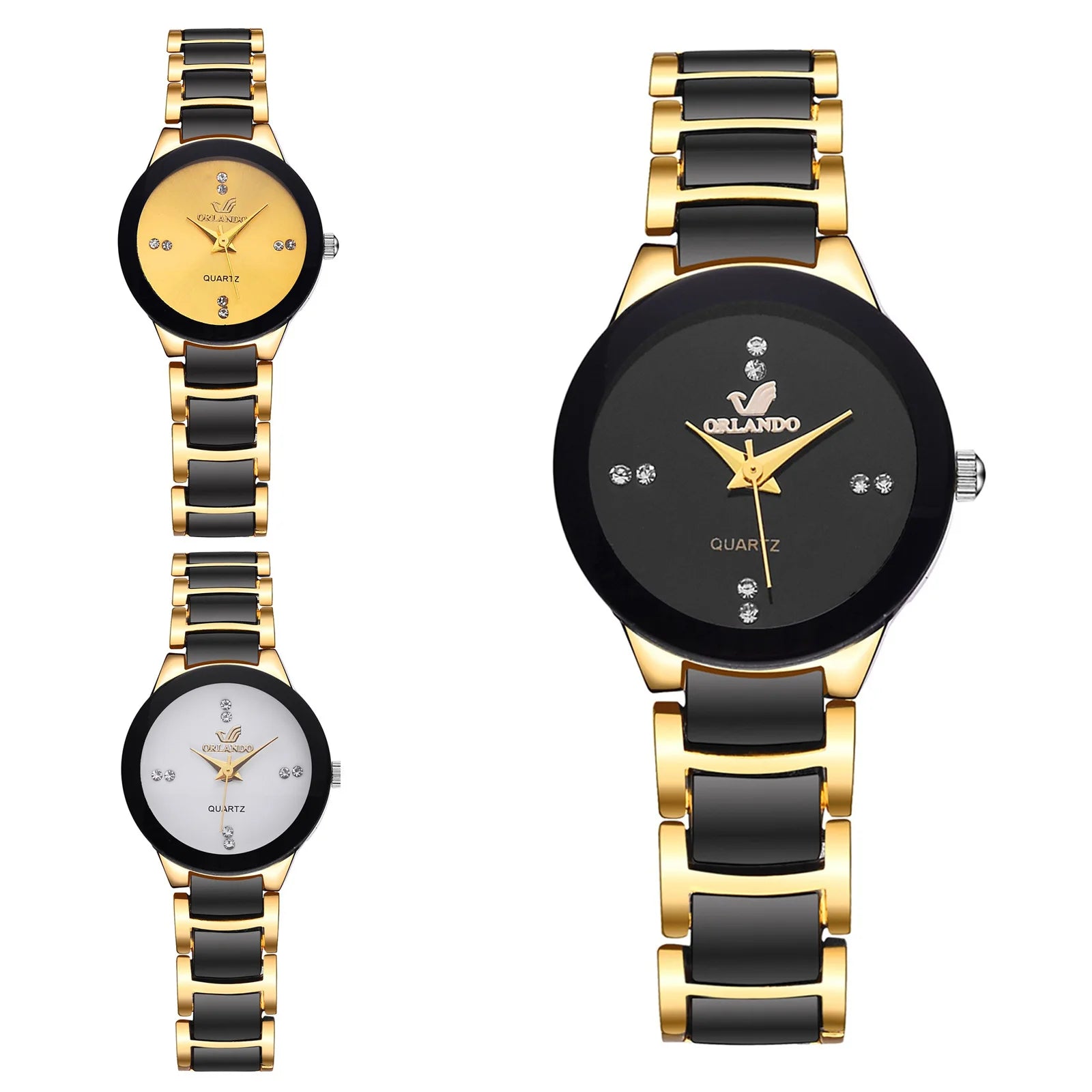 Couple Watches Women Luxury Famous Brand Lover's Watch For Men Casual Stainless Steel Watches Ladies Wristwatch Relogio Feminino