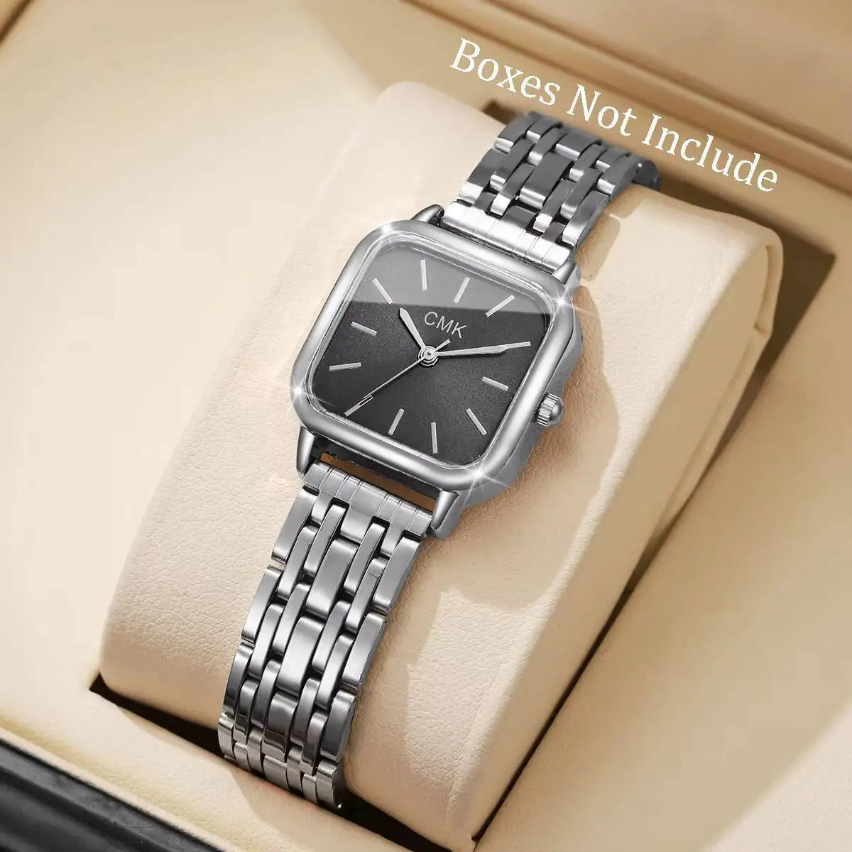 1/2/3/4/6PCS Fashion Women Watches Simple Square Dial Ladies Quartz Wristwatch Reloj Mujer（Without Box）