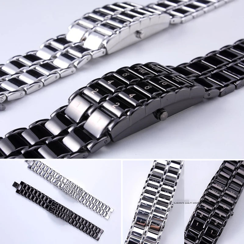 couple watches Binary LED Digital Quartz Wrist Watch Fashion Men's Watches Gift for Father's Day binary clock binary watch