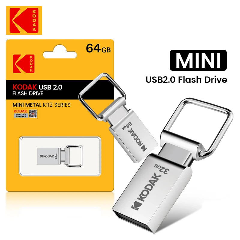 Kodak USB Flash Drive K112 64GB Mini  Pendrive Metal U-disk for smartphone PC desktop laptop macbook