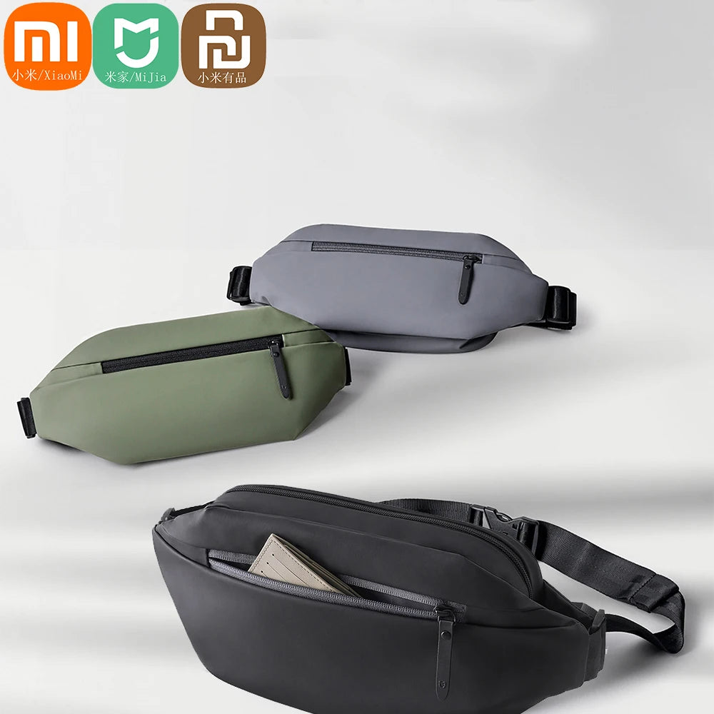 Xiaomi Mijia Backpack Sling Bag Leisure Chest Pack Small Size Shoulder Type Unisex Rucksack Crossbody Bag  2.25L Polyester