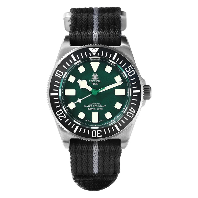 Tactical Frog Titanium Dive Watch Men 42mm NH35 Automatic Mechanical Movement Sapphire Glass 200M Waterproof BGW-9 Luminous