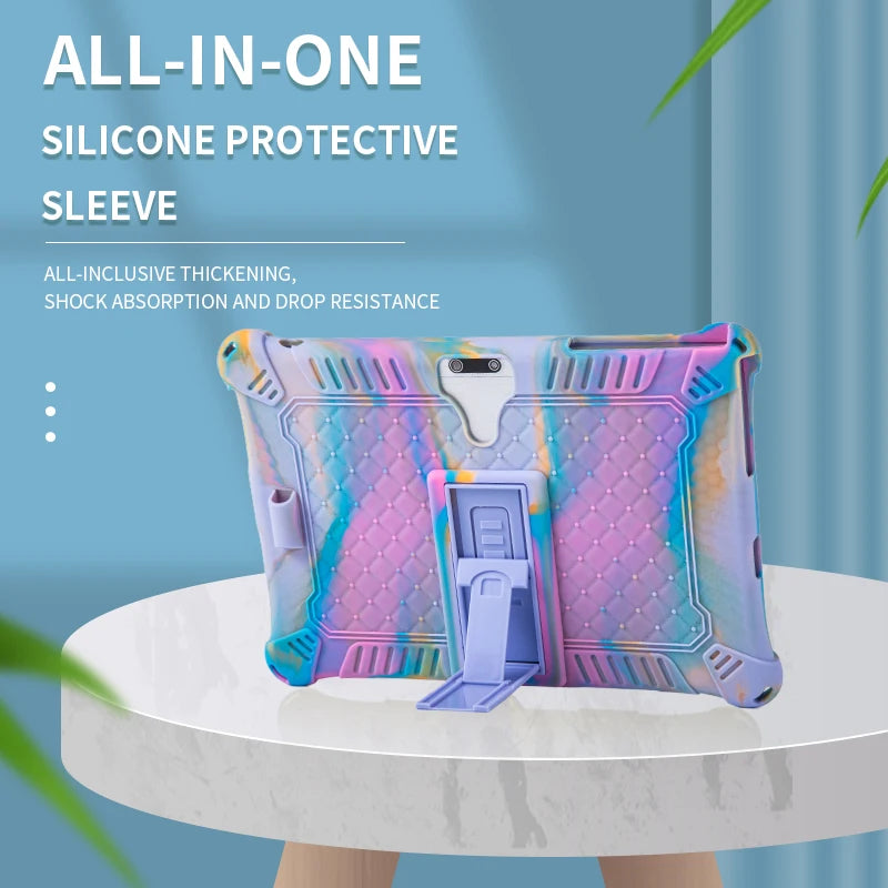 10.1 Universal Case Soft Silicone Tablet Funda for 10 10.1 inch Android Tablet PC Soft Shockproof Cover Case L 9.45 W 6.42inch