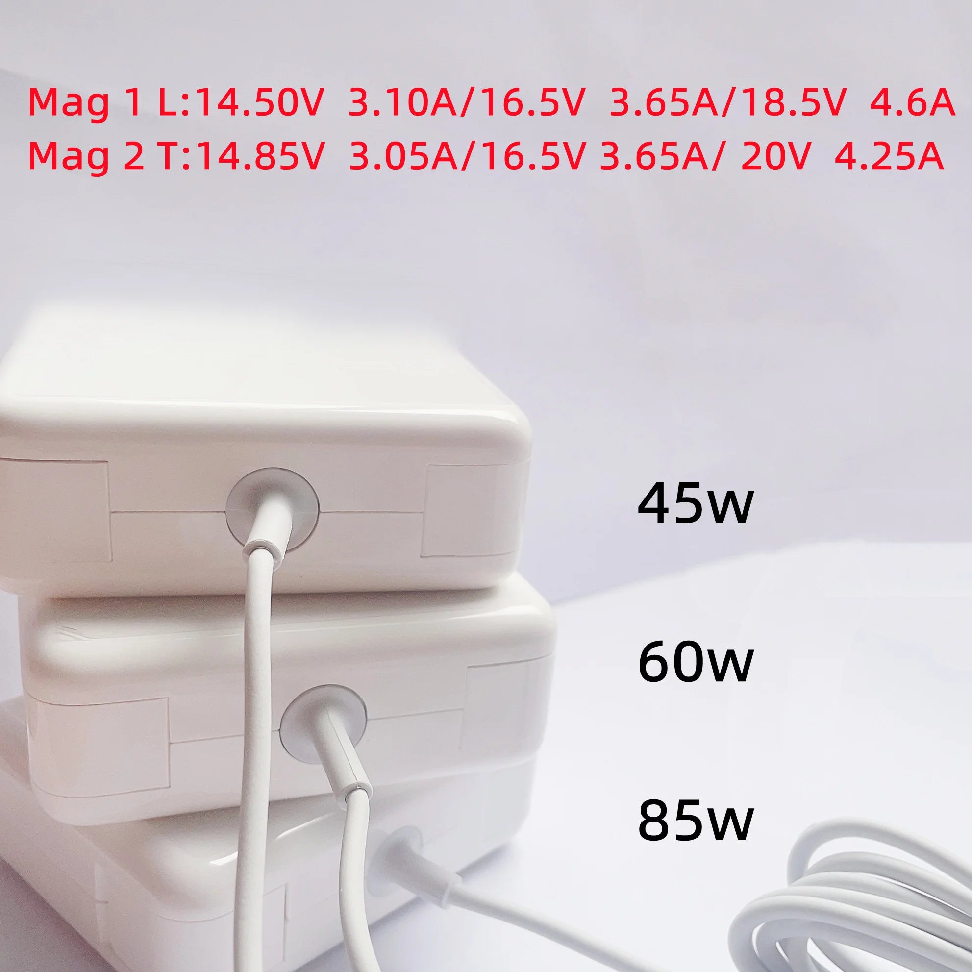 45W 60W 85W power adapter compatible with Macbook charger for Macbook Air Pro Magsaf* 2 1 Magnetic power adapter charger A1286
