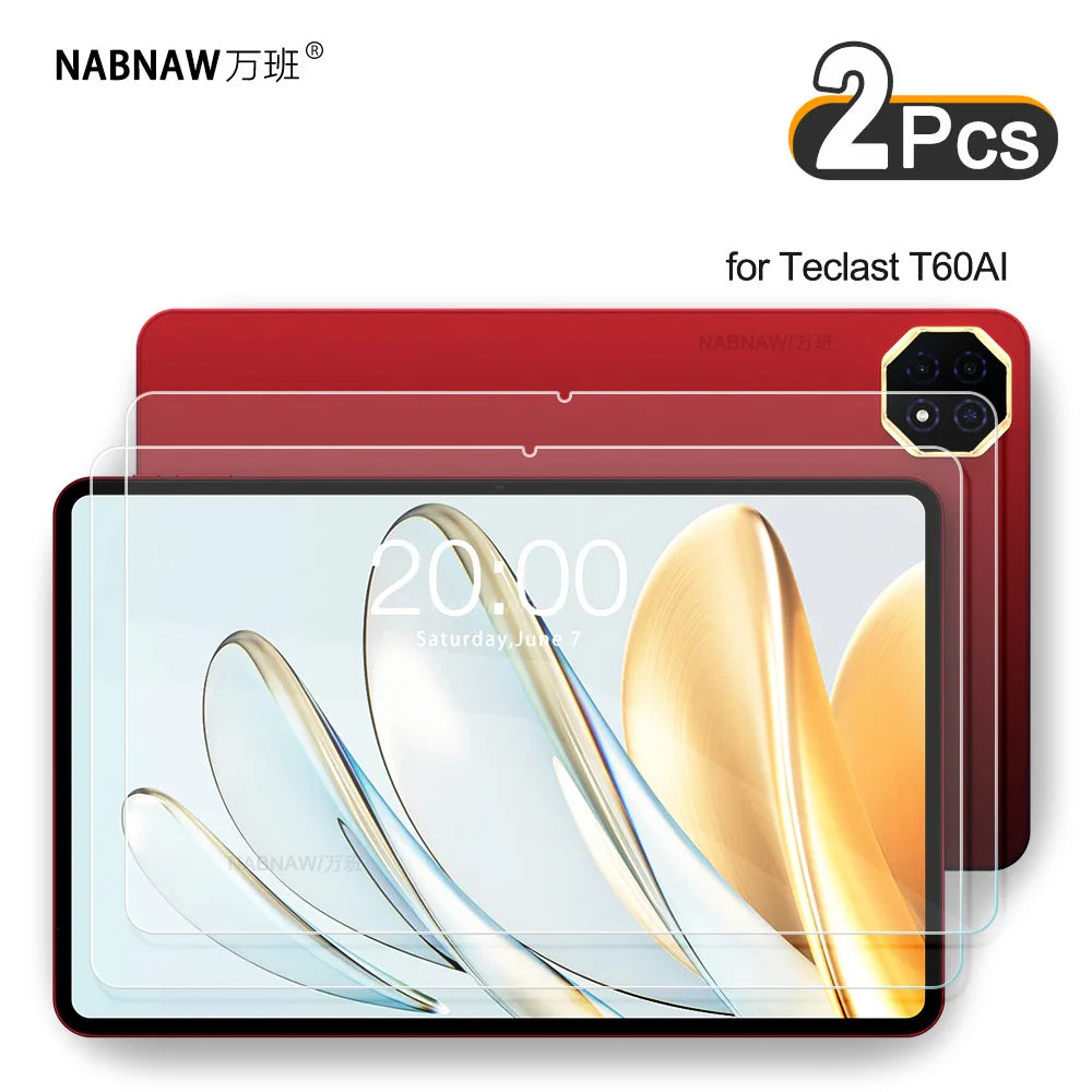 2 Pieces HD Scratch Proof Screen Protector Tempered Glass For Teclast T60AI 11.97 Oil-coating Tablet Protective Film