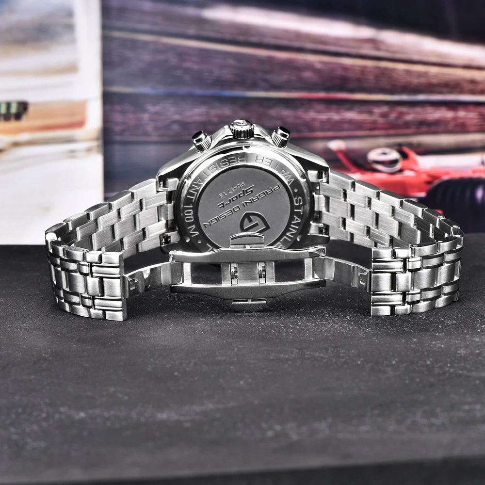PAGANI DESIGN Men's Watches 2025 Top Brand Luxury Quartz Watch For Men Stainless Steel Chronograph Waterproof Sport VD53 Reloj