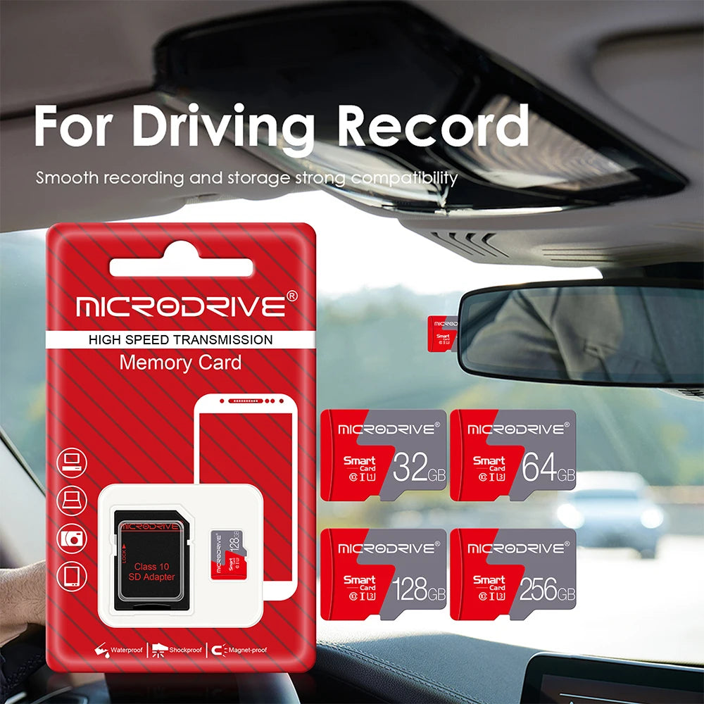TF Card 4GB 8GB 16GB 64GB Class 10 Micro Flash Memory Card 32GB 128G 256G 512GB cartao de memoria mini sd card gift adapter