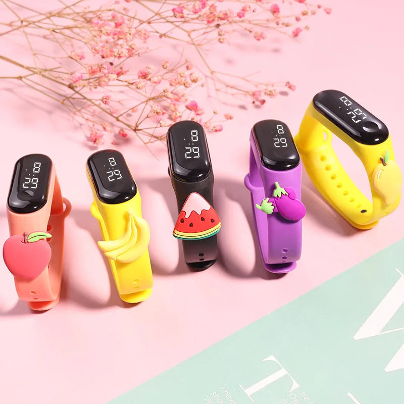 Children Sports Smart Watch Outdoor Silicone Bracelet Electronic Watch Kids Cartoon Bracelet Digital Watches Boys Girls Gift