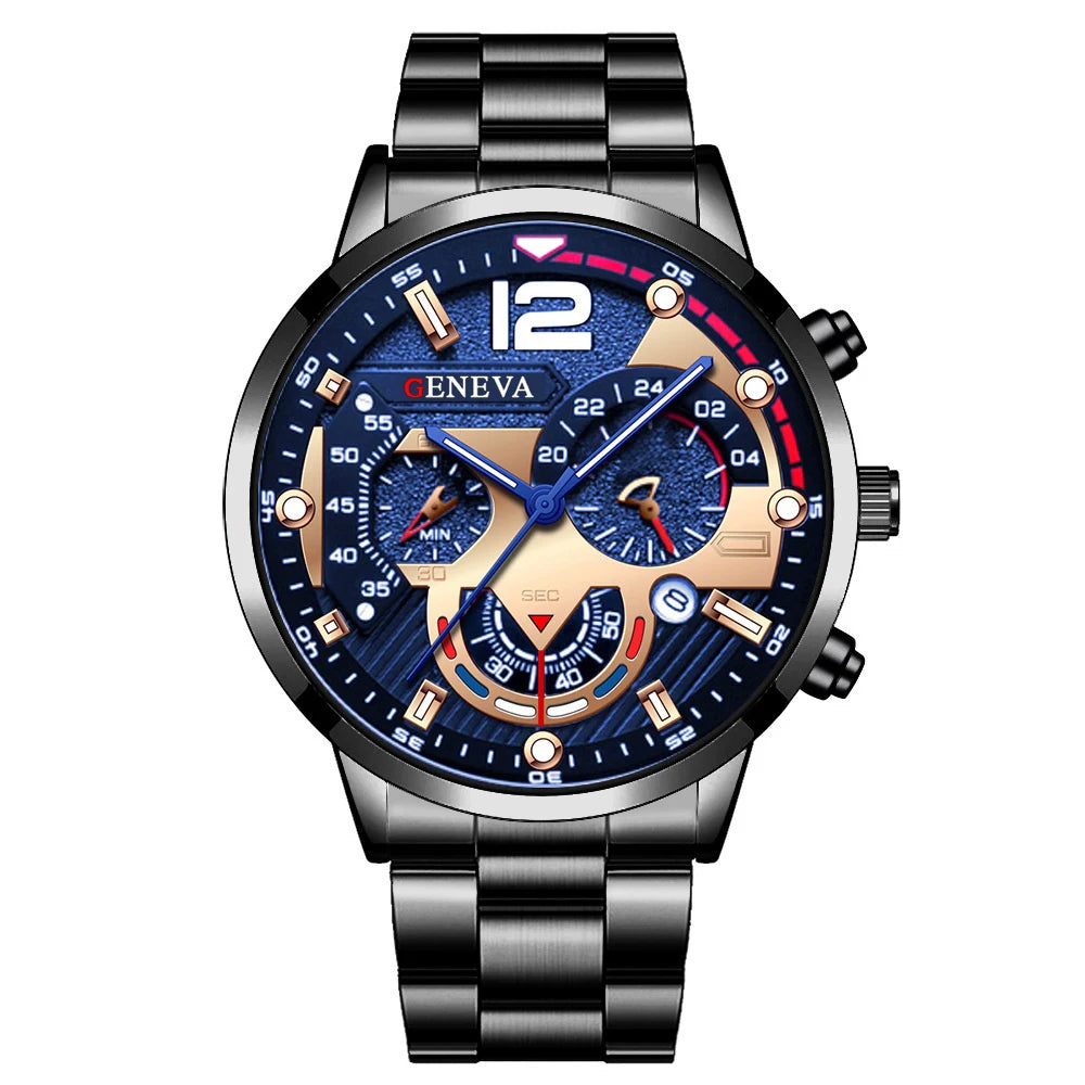 Men Business Watches Fashion Steel Band Male's Quartz Watch Relogio Masculino Reloj Hombre