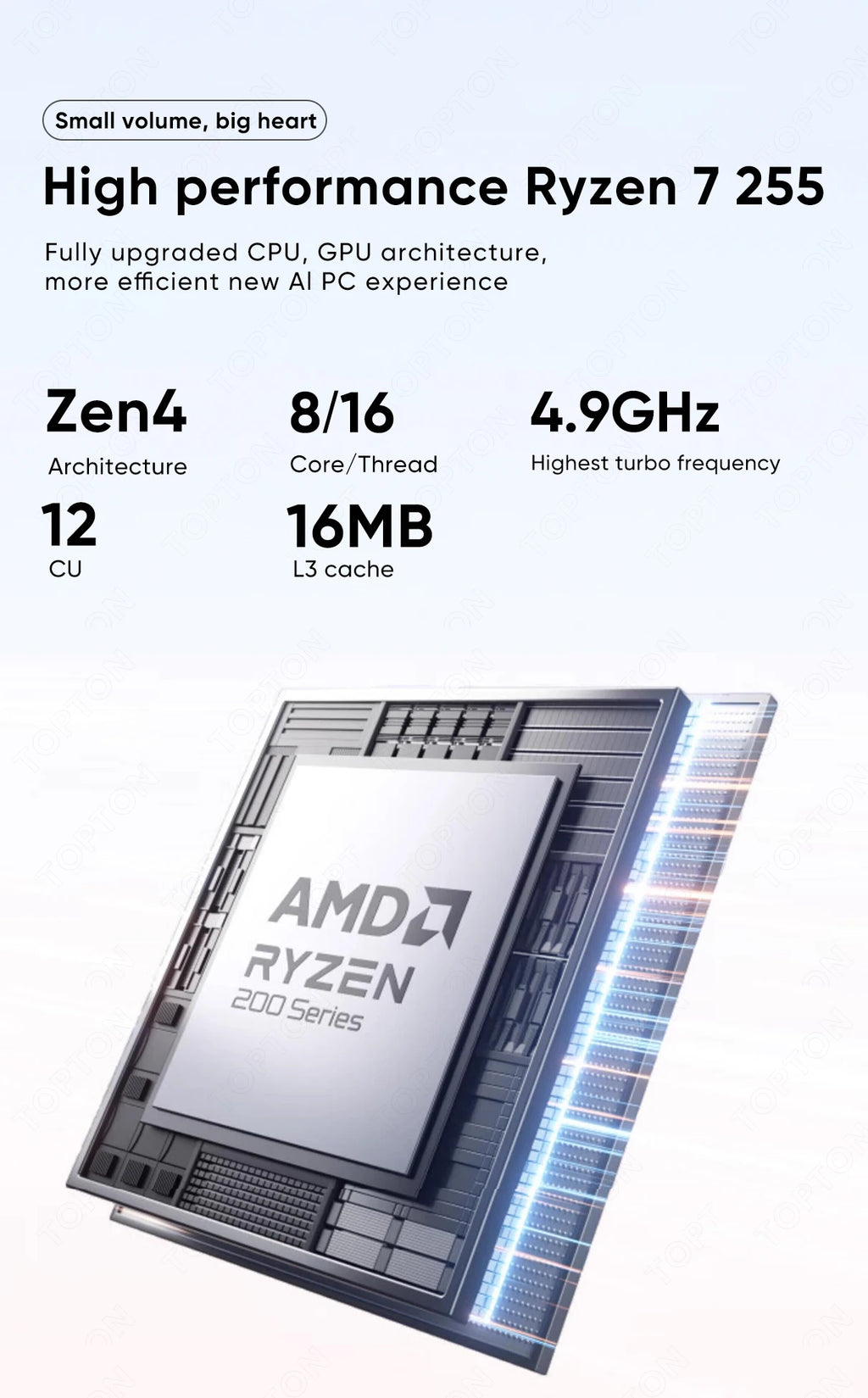 MINISFORUM AI X1 370 255 Mini Computer AMD Ryzen AI 9 HX 370 R7 255 OCuLink 2*USB4 Built-in Dual Speaker Gaming Desktop PC WiFi7