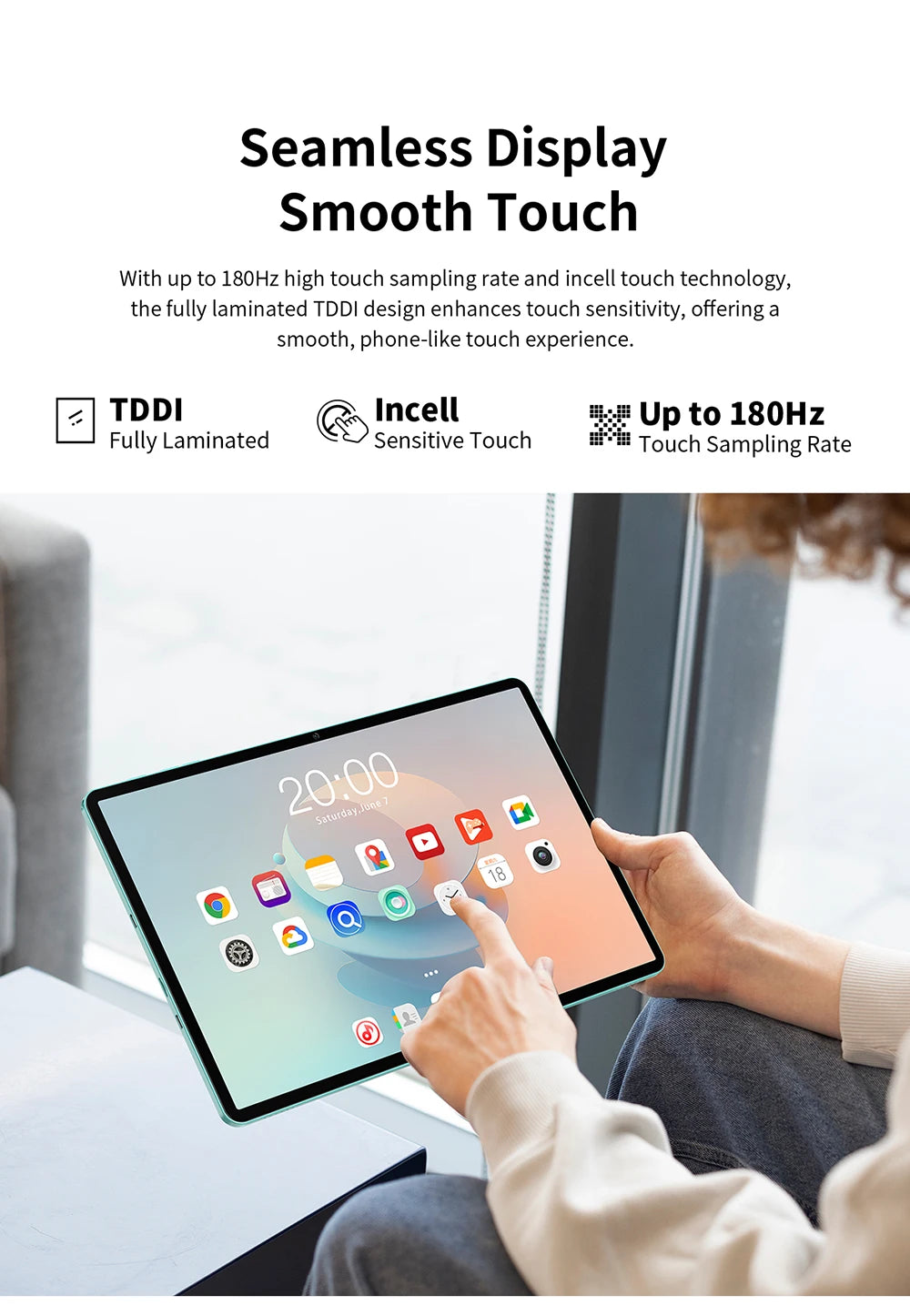 【New】Android 15 Teclast P50 AI Tablet 11" 90Hz Screen AllWinner A733-AI Octa-Core 6GB 128GB LPDDR5 Wifi-6 7000mAh Battery AI Tab